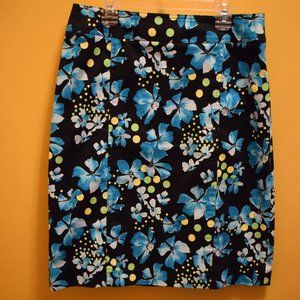 Conrad C Petite pencil floral Skirt 10p